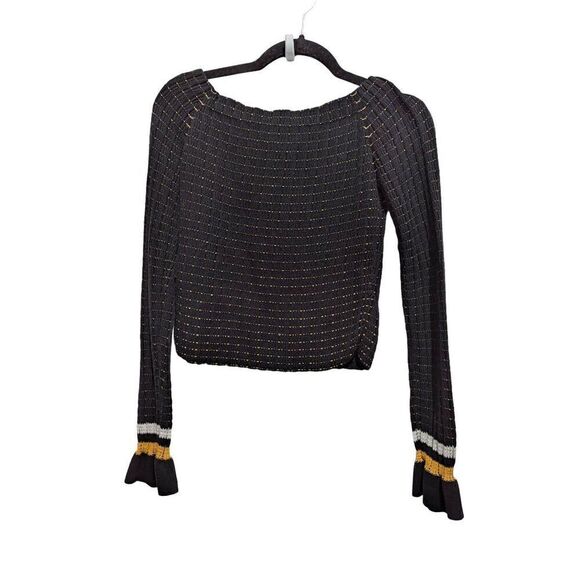 3.1 Philip Lim off the shoulder stripe trim sweater Small - Picture 4 of 6